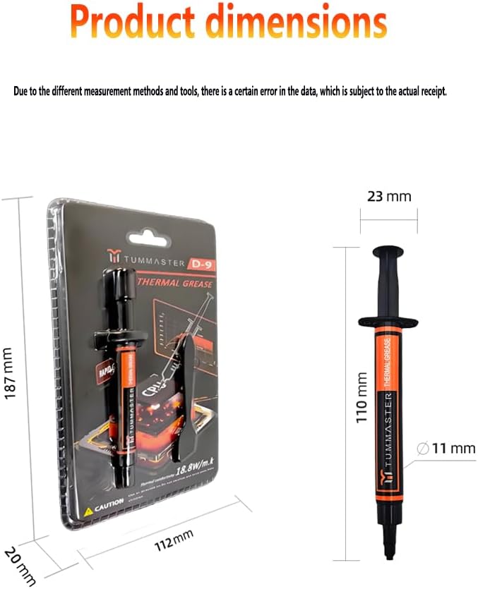 TUMMASTER D-9 (incl. Spatula,2g/4g Box) Ultimate Performance Thermal Paste for Computer Manufacturing, Ideal for IC/Processor/CPU/GPU/All Coolers (2/4 Grams) (2, Grams) - Image 3